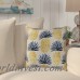 Bay Isle Home Costigan Pineapple Stripes Outdoor Throw Pillow BAYI4738